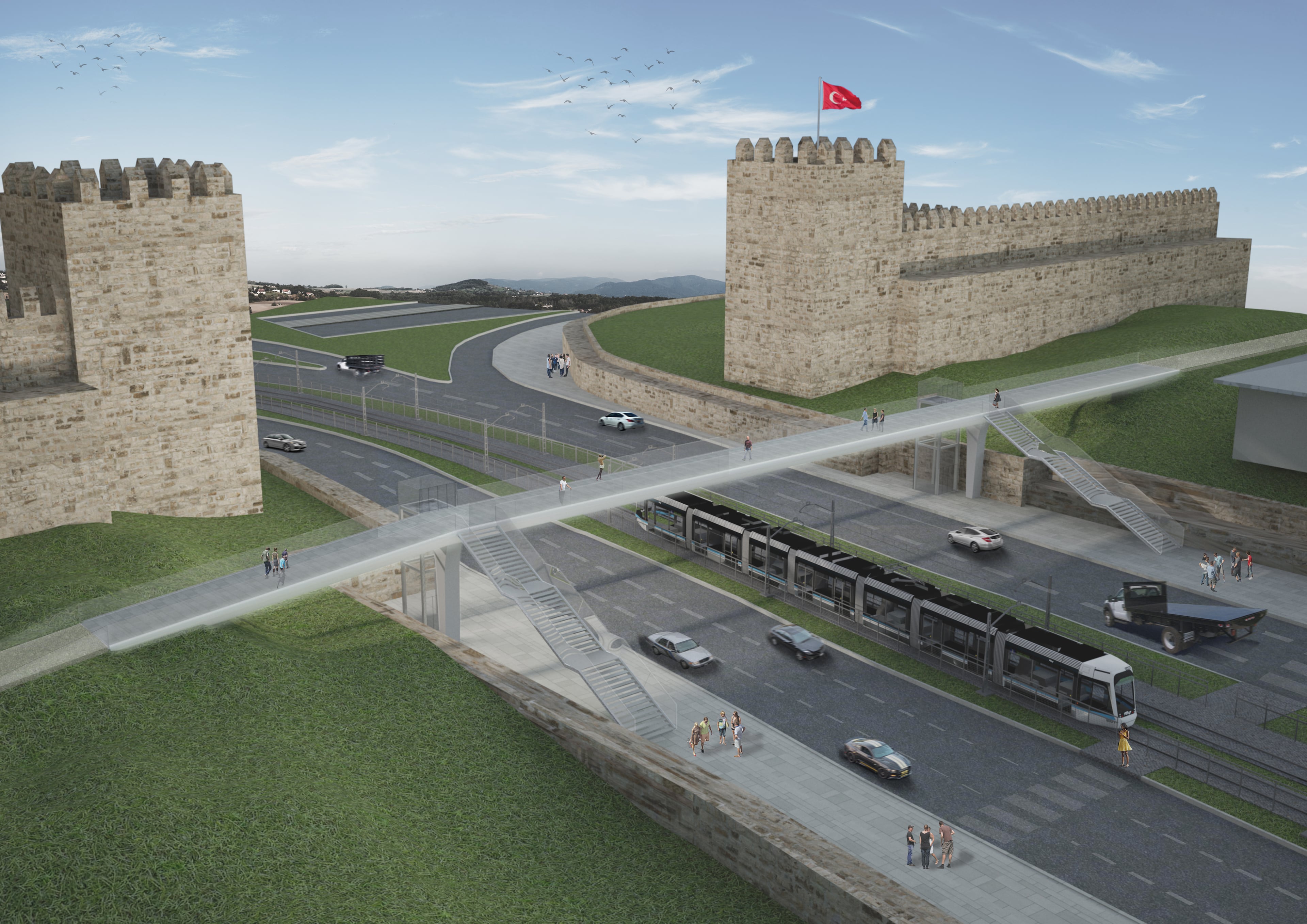 Pusula Mühendislik Projesi: Fatih Yaya Üst Geçidi - Modern Şehir Ulaşım Çözümleri